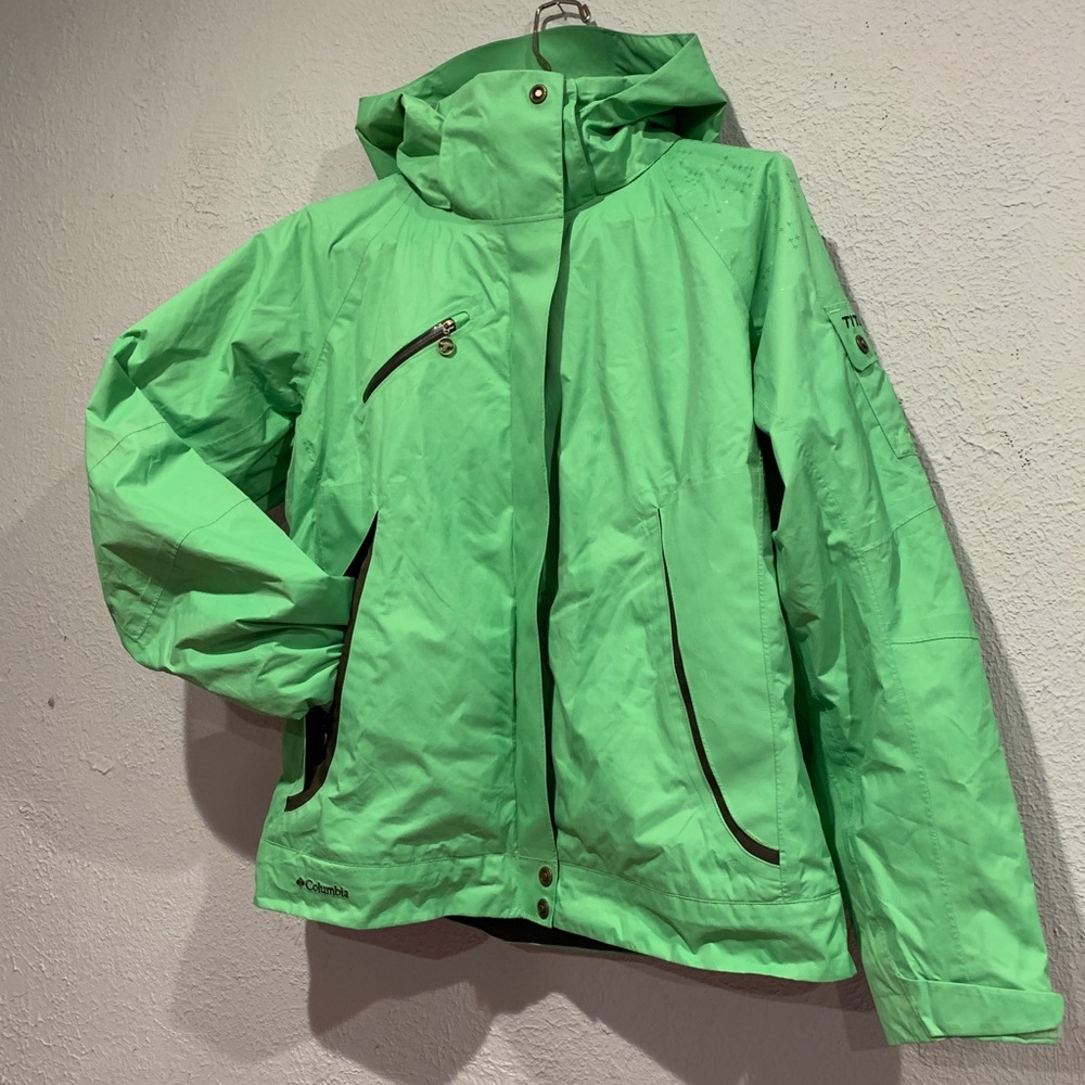 Columbia Jacket Green/Brown Interchange OmniTech L